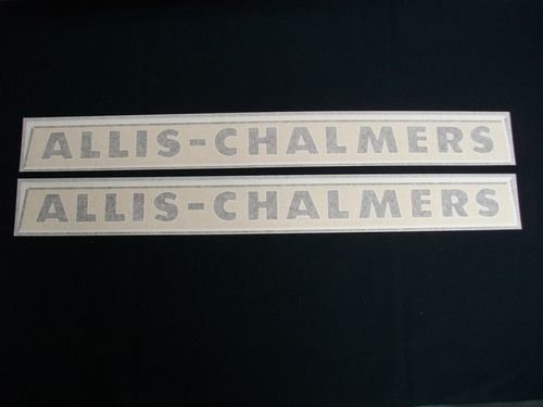 Allis Chalmers Metal Emblem Decals