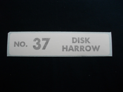 No 37 Disk Harrow