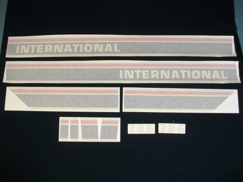 International 786 Red Power Black Stripe