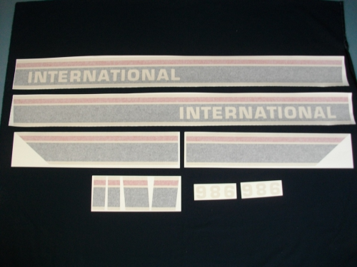 International 986 Red Power Black Stripe