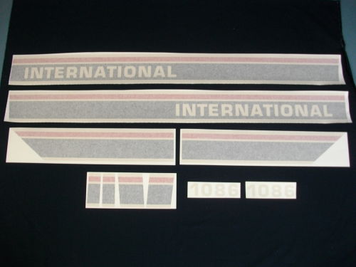 International 1086 Red Power Black Stripe