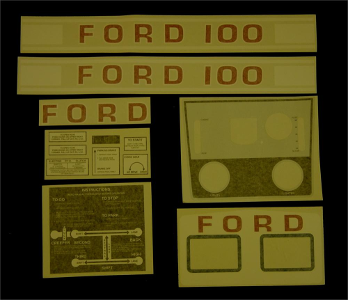 Ford 100 White Manual