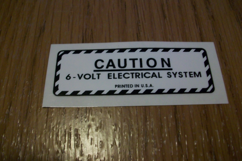 6 Volt System