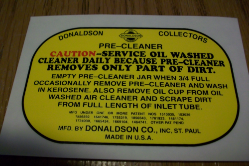 Donaldson  Collectors Pre-Cleaner