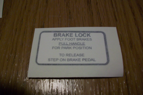 Brake Lock