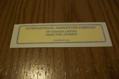 Interantional Harvester Company of Canada