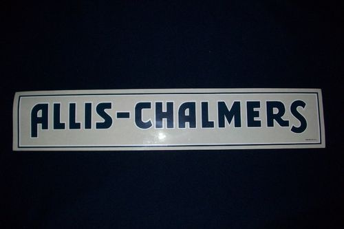 Allis Chalmers Name - Vinyl