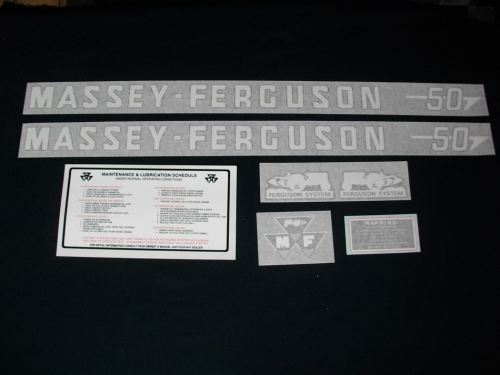 massey ferguson to 35 decal placement