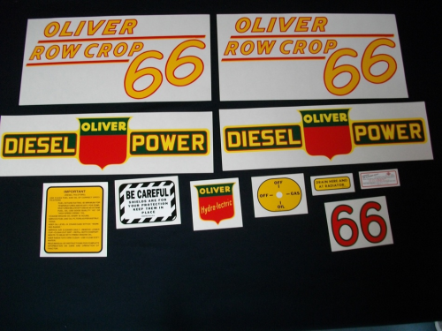 Oliver 66 Diesel Row Crop Yellow #