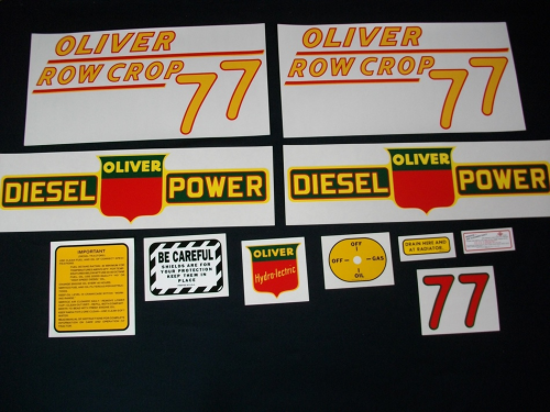 Oliver 77 Row Crop Diesel Yellow #