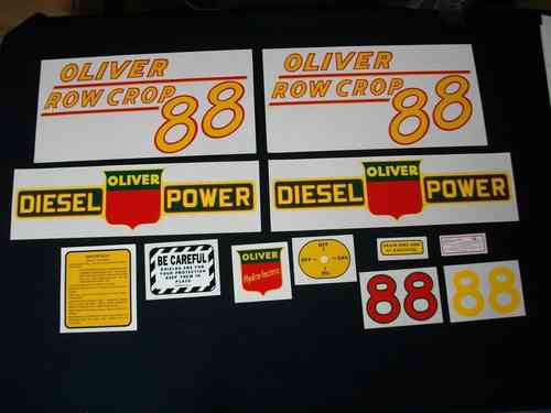 Oliver 88 Row Crop Diesel Yellow #