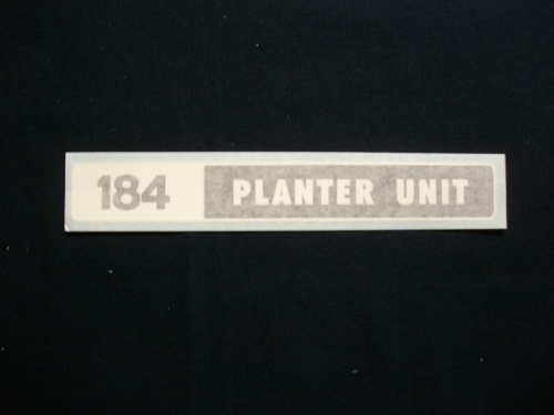 184 Planter Unit