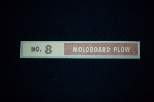 No. 8 Moldboard Plow