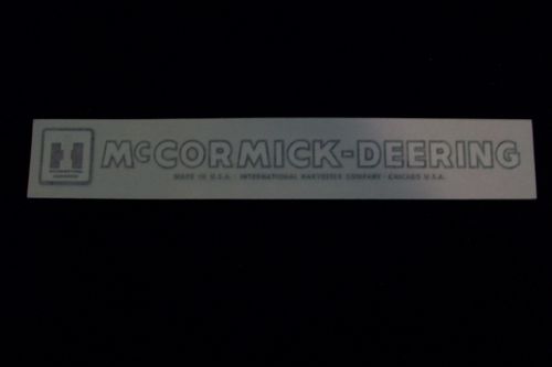 IH McCormick-Deering Name