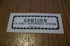 Caution 12 Volt System