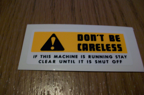 Don't Be Careless