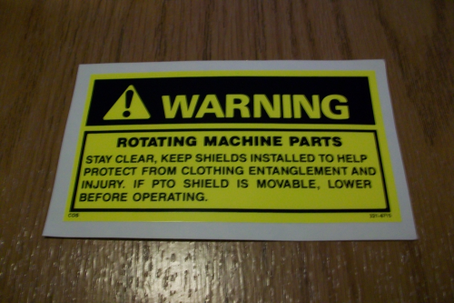 Caution Rotating Machine Parts