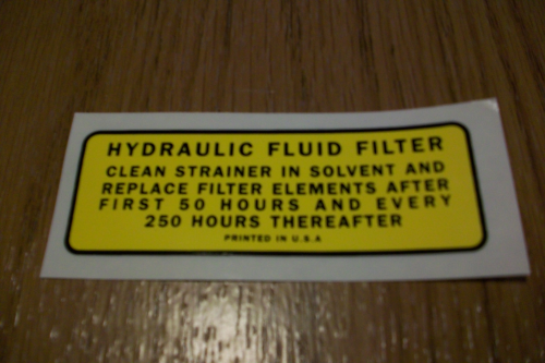 Hydraulic Fluid Filter