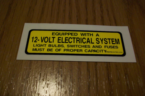 12 Volt System