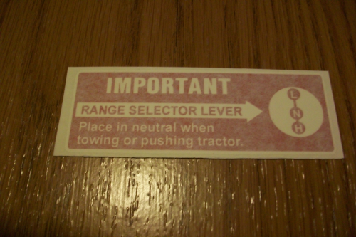 Range Selector Lever