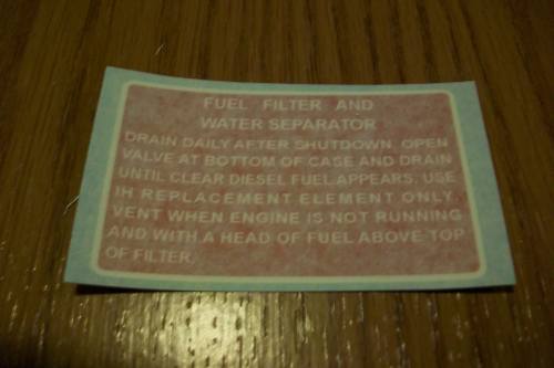 Fuel Filter and Water Separator