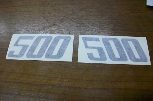 500 Model Numbers