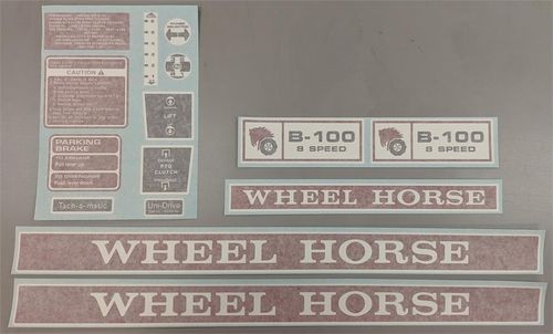 Wheel Horse B-100 8 Speed