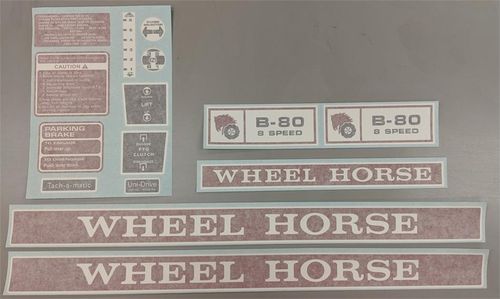 Wheel Horse B-80 8 Speed