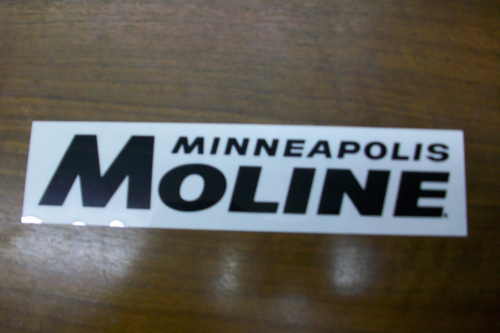 Minneapolis Moline Name - 7 inch